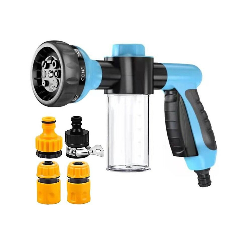 Dog Shower Shower Dog Shower Head Garden High Pressure Car Wash Water Gun Garden Foam Pot Household Watering Rinse Water Gun Quick Water Pipe Connect