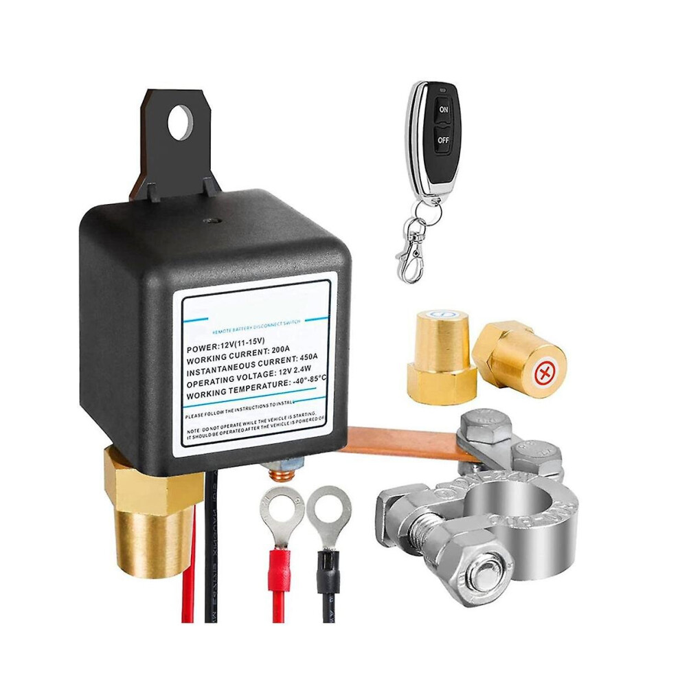 12v 200a Universal Battery Switch Relay Integrated Wireless Remote Control Disconnect Cut Off Isola