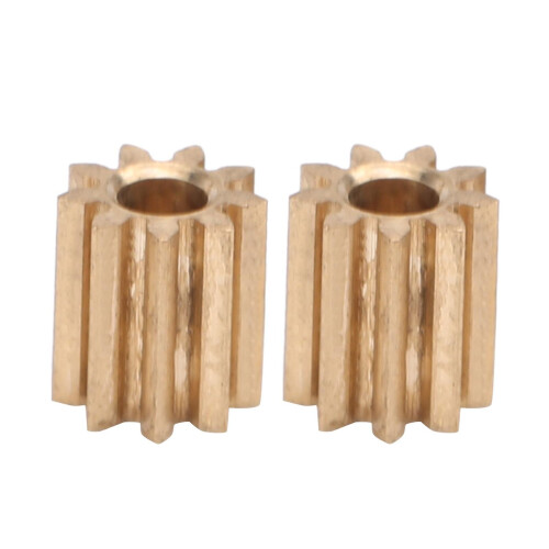 2pcs Motor Pinion Gear Brass Replacement For Duplo Intelli Lok Module 0.4 9 Teeth