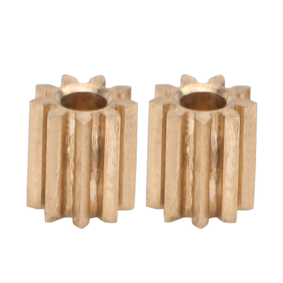 2pcs Motor Pinion Gear Brass Replacement For Duplo Intelli Lok Module 0.4 9 Teeth