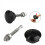 Push Button Quick Release Hood Bonnet Pins Lock Clip Car Bumper Latch Kit 5