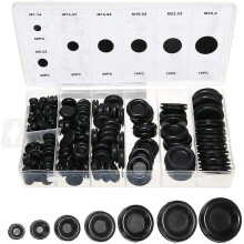 Rubber Grommet,170pcs Assortment Fire Wall Electrical Wire Gasket Kit Cable Blanking Closed Rubber Grommets