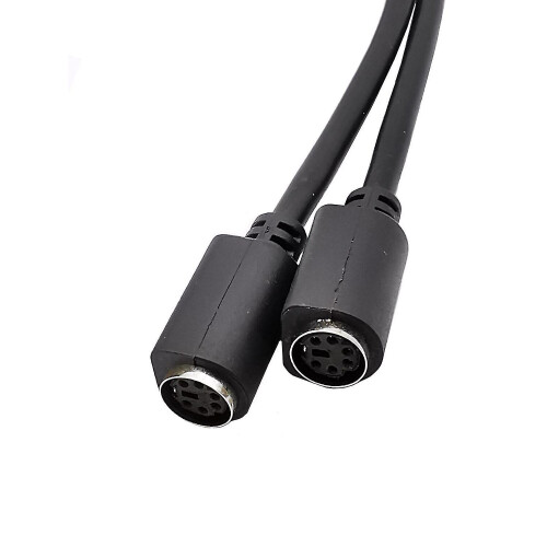 Mini Din 6-pin Splitter Y Adapter Cable 6 Pin  Ps/2 Ps2  Data Cable 0.3m 30cm 1ft-e 1