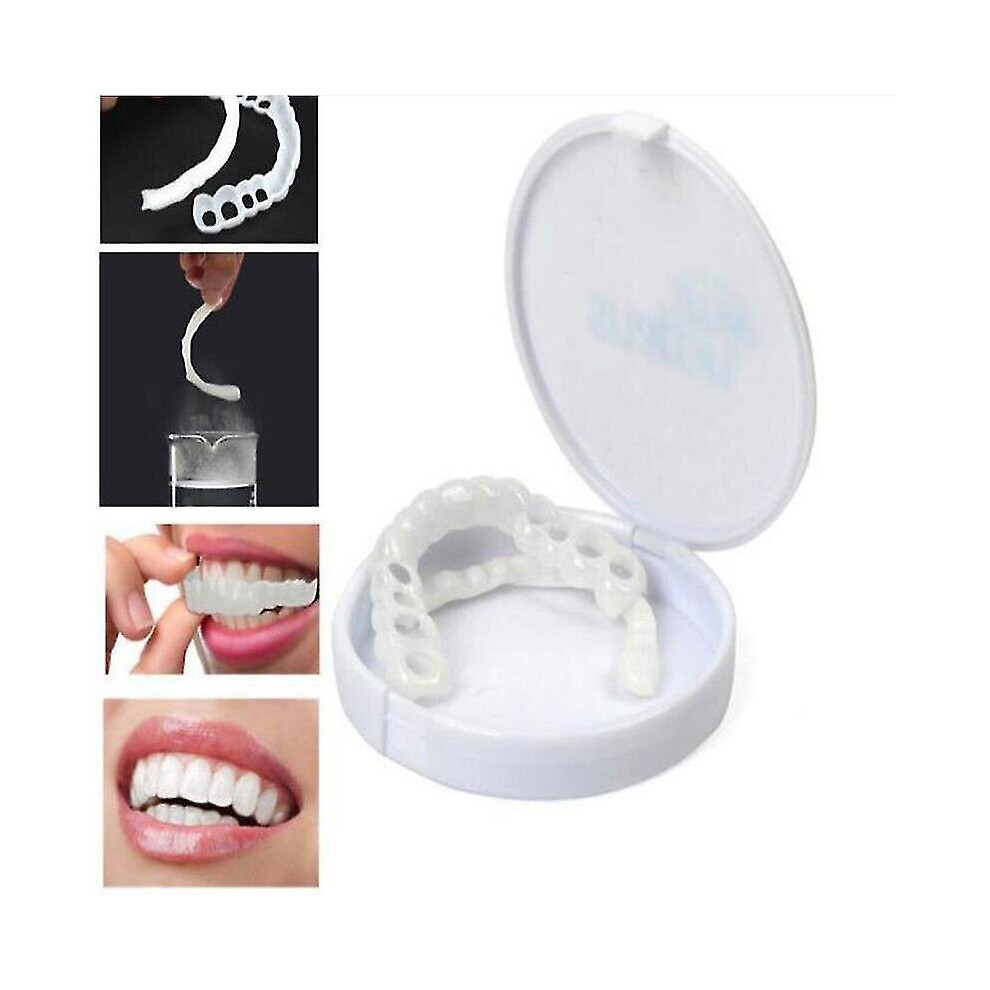 2-pack Snap-on Dentures Denture Veneers Denture Braces Plus Denture Cases
