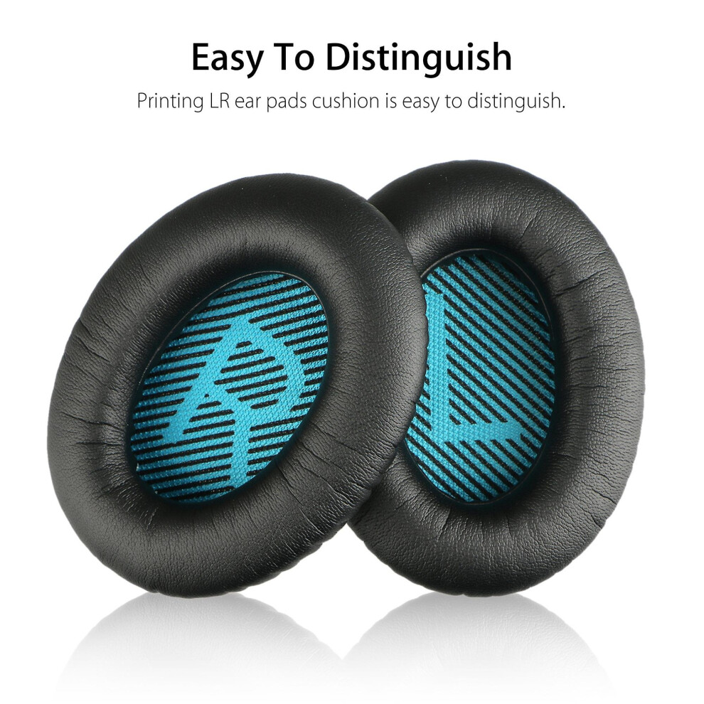 (Black) Ear Pads Cushion For Bose Quiet Qc15 Qc25 Qc35 Headphone Black