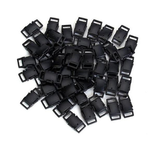 50 Pcs Quick Release Clasp Bracelet Side Release Buckle String Bracelet Side Release Clips Webbing Slider 2