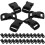 50 Pcs Quick Release Clasp Bracelet Side Release Buckle String Bracelet Side Release Clips Webbing Slider 5