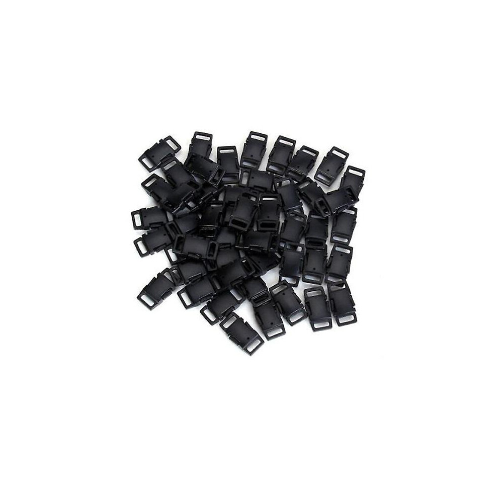 50 Pcs Quick Release Clasp Bracelet Side Release Buckle String Bracelet Side Release Clips Webbing Slider