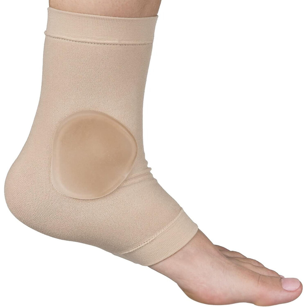 Ankle Bone Protection Socks Malleolar Sleeves With Gel Pads For Boots, Skates, Splints, Braces - 1 Pair