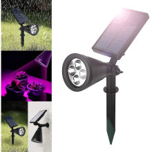Solar Garden Lights With 4 Led Plant Light Adjustable Flexible