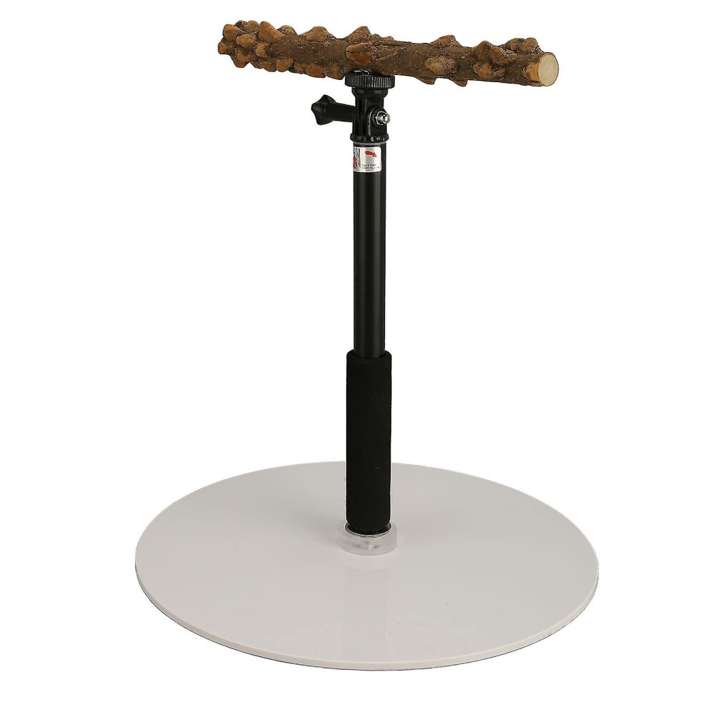 Natural Wood Bird Perch Stand, Portable Detachable Parrot Play Stand Bird Play Stand Parrots Playground Adjustable Bird Perch For Indoor Outdoor Trave