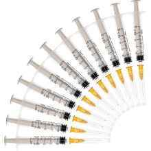 20pack-2.5ml Syringes With 23g 1inch Needles, Disposable Sterile Syringe_