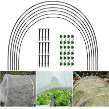 18 Tunnel Greenhouse Sheds, Tunnel Raised Sheds, Plant Growing Supports Tunnel Garden Sheds Fibreglass Planting Frames For Gardens.