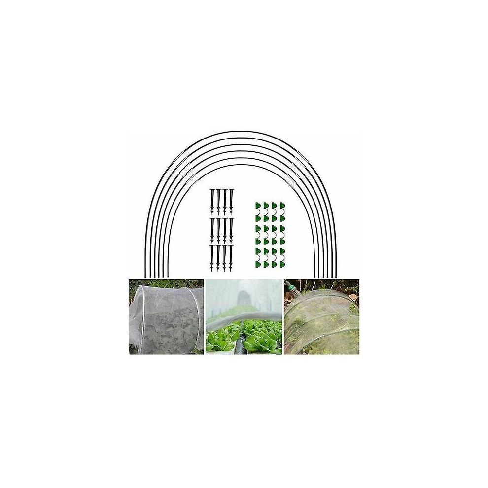18 Tunnel Greenhouse Sheds, Tunnel Raised Sheds, Plant Growing Supports Tunnel Garden Sheds Fibreglass Planting Frames For Gardens.