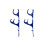 Swimming Pool Pole Hanger Set Plastic Durable Multi Function Hooks For Leaf Rakes Skimmers Vacuum H 3