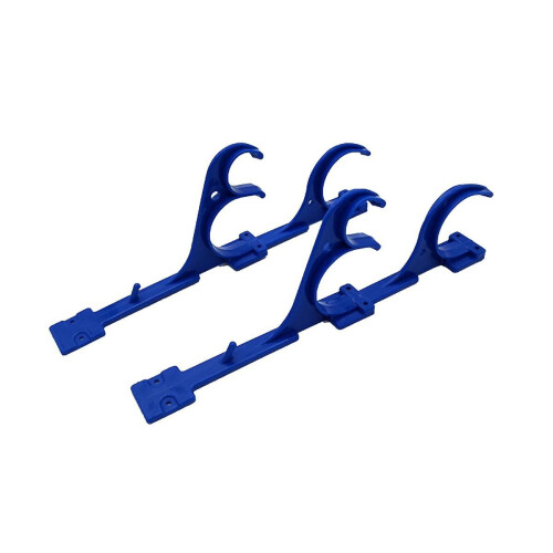 Swimming Pool Pole Hanger Set Plastic Durable Multi Function Hooks For Leaf Rakes Skimmers Vacuum H