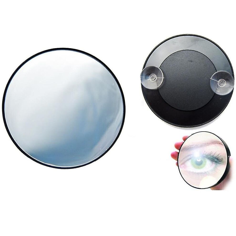 12.5cm 20x Magnifying Mirror Round Small Bathroom Mirror
