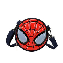 (Dark Blue) Kids Spiderman Captain America Mini Messenger Bag Shoulder Bag Round Bag Gifts