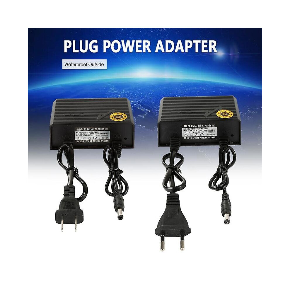 12v 2a  Cctv Waterproof Adapter Outdoor Dc Power Supply For Cctv Camera