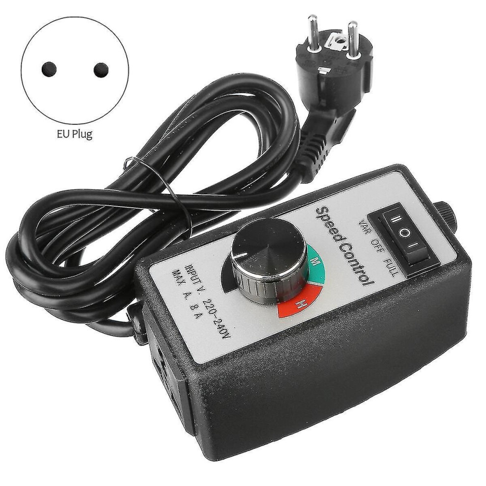 Eu Plug Motor Speed Controller Universal Electronic Stepless Governor Switch Blower Duct Fan Speed 9172662286205