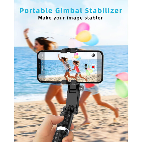 Gimbal Stabilizer With Phone Tripod For Iphone, Handheld Gimble With Remote Selfie Stick 2