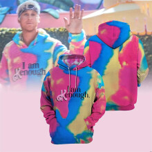 (XL) The Movie I Am Kenough Printed Hoodie Unisex Adults Sweatshirts Hooded Pullover Tops