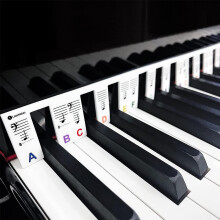 Piano Keyboard Silicone Sticker For Beginners Kids Removable,88-key Full Size Piano Key Labels(mult - Refurbished