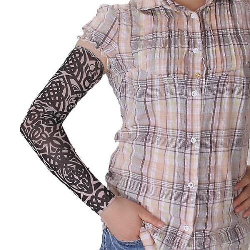 Body Arm Stocking Fake Tattoo Sleeve 2