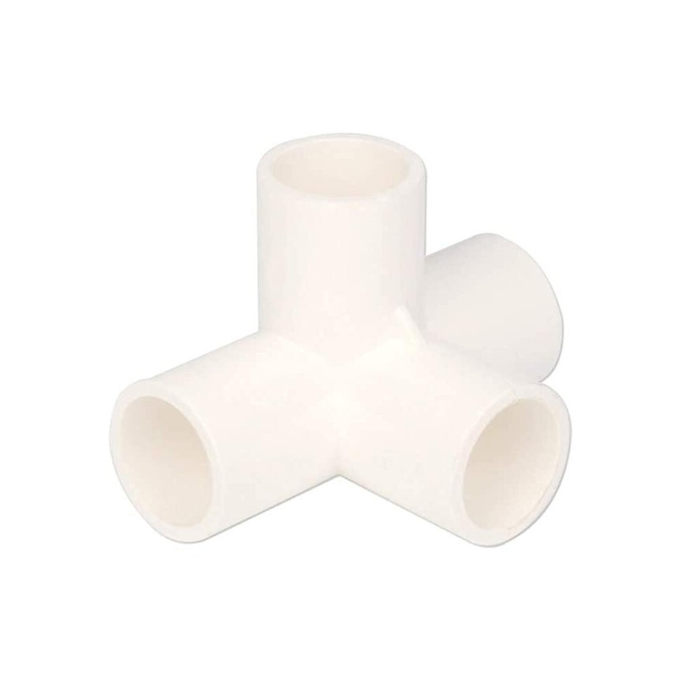 4 Way Inner Diameter 20mm Pvc Fitting Build Heavy Duty Greenhouse Frame Furniture Connectors10pcswhite