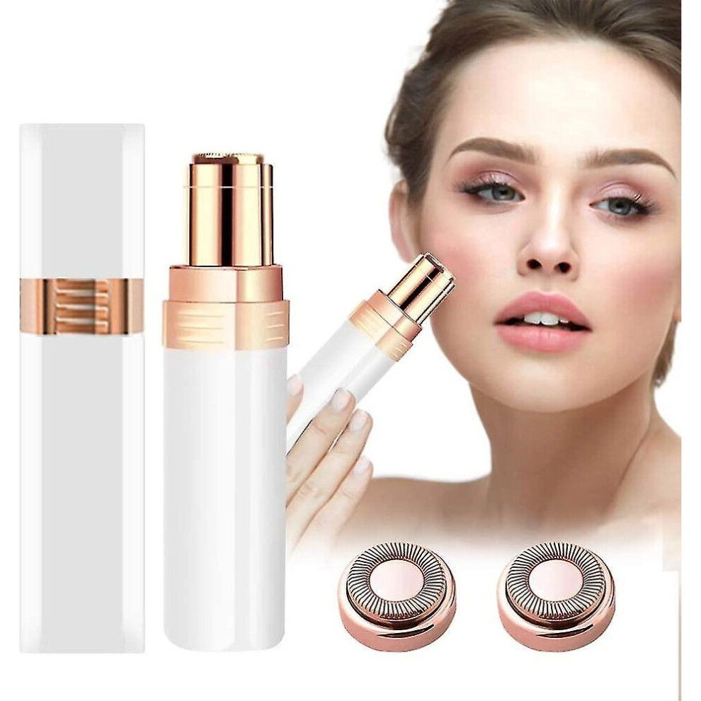 Facial Hair Remover For Women, Painless Flawless Hair Removal Portable Mini Epilator Electric Shaver Trimmer For Lady With Hair Remover Replacement He