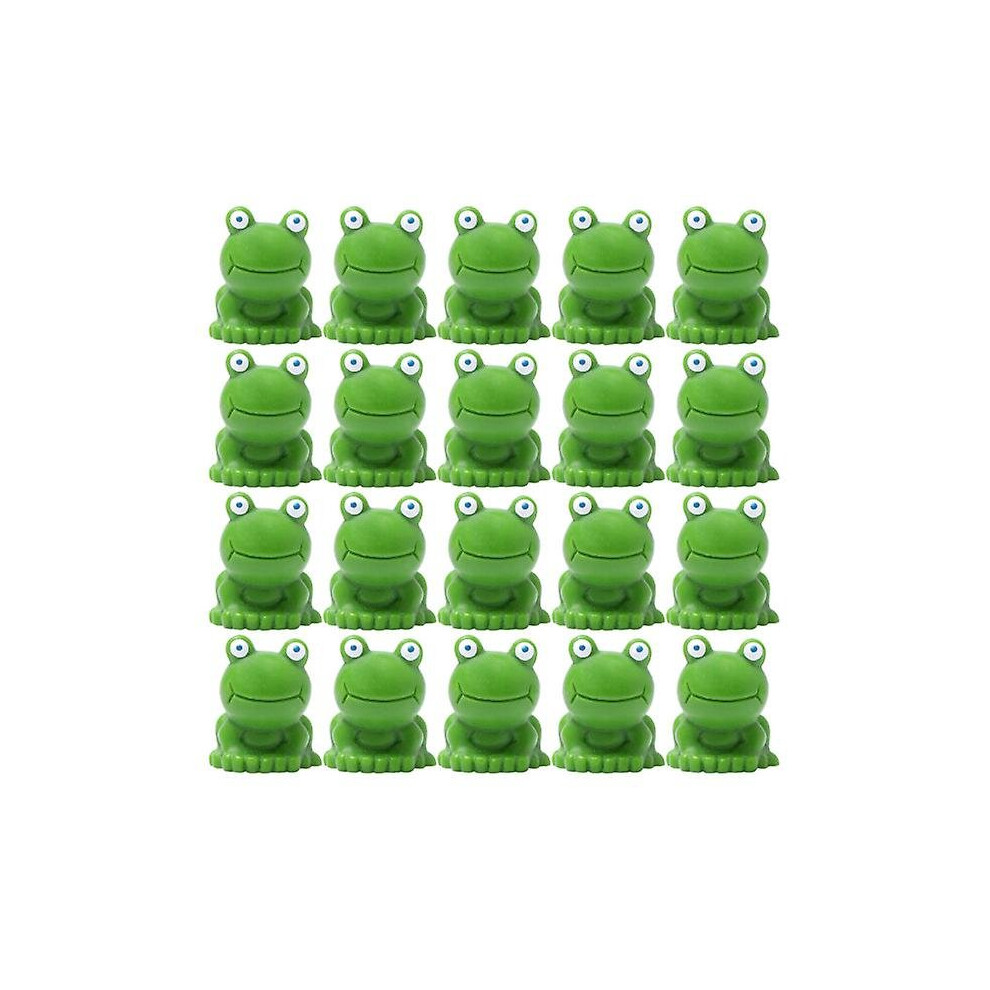 30pcs Mini Simulation Frogs Reptile Box Resin Animal Landscaping Ornaments