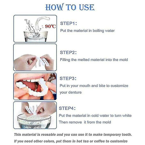 Upper/lower Comfort Fit Flex Whitening Denture Braces 2