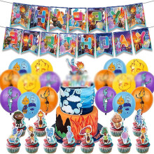 Elemental Theme Party Supplies Decorations Balloons Banner Cake Cupcake Toppers Set Gifts