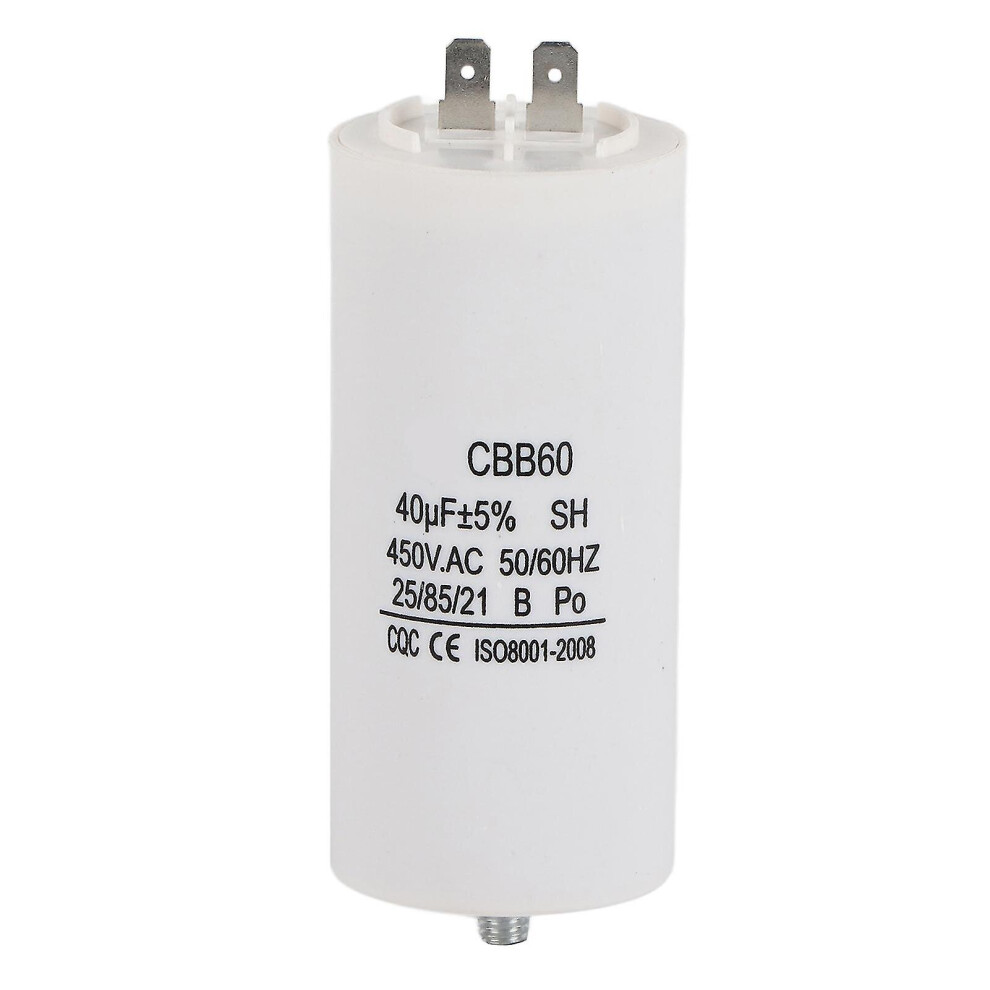 Cbb60 450v 40uf Water Pump Capacitor For Washing Machine 50/60hz