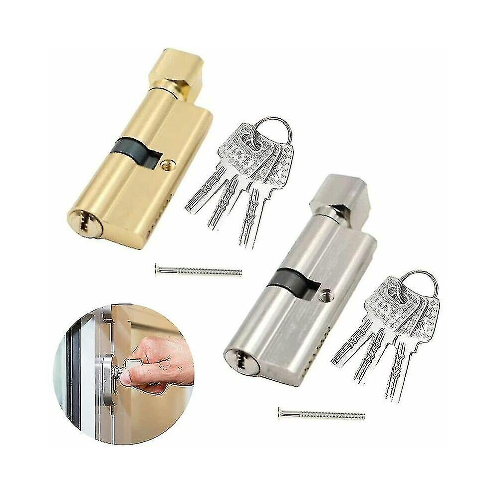 Cylinder 70mm*29mm Security Lock Cylinder Home Cylinder Lock Knob Exterior Door