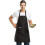 12 Pack Plain Bib Aprons With 2 Pockets - Black Unisex Commercial Apron Bulk 4