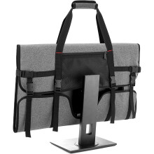 Carrying Bag For 27" Lcd Screens And Monitors, With Padded Velvet Lininggray - Refurbished
