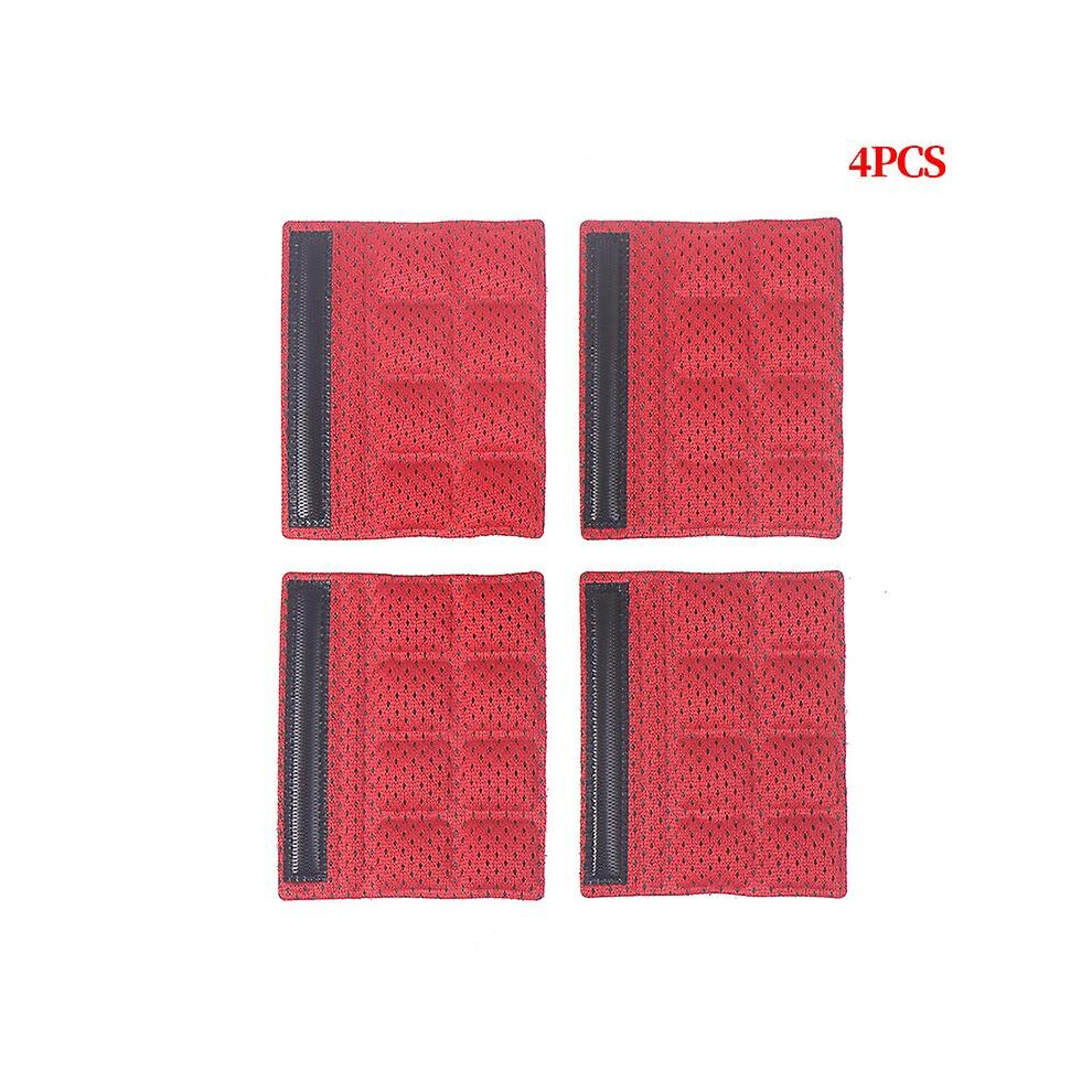 (Red) Helmet Chin Pads Foam Pads Set Chin Strap Nylon Padding For Cycling Bike Motor Shytmv Red