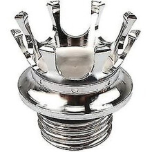 Chrome Crown Style Gas Cap Motorcycle Fuel Tank Cover For Harley Sportster Xl 1200 883 Dyna Road King Softail - Refurbished