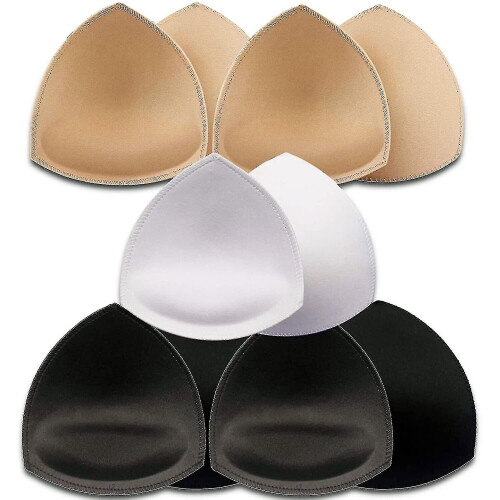 5 Pairs Bra Pads Inserts,removable, Air Cotton,foam Sponge,breathable