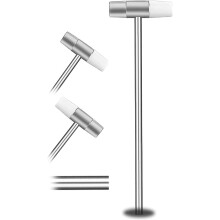 Small Double Headed Hammer, 16.5cm Long, Smooth Handle, Double Sided Jewelry Hammer, Mini Hammer For Crafts, Mini Hammer For Watch, Tuning, Woodworkin