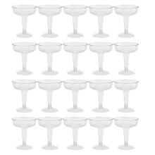 New Plastic Champagne Flutes Disposable - 20pcs Clear Plastic Champagne Glasses For Parties Clear P