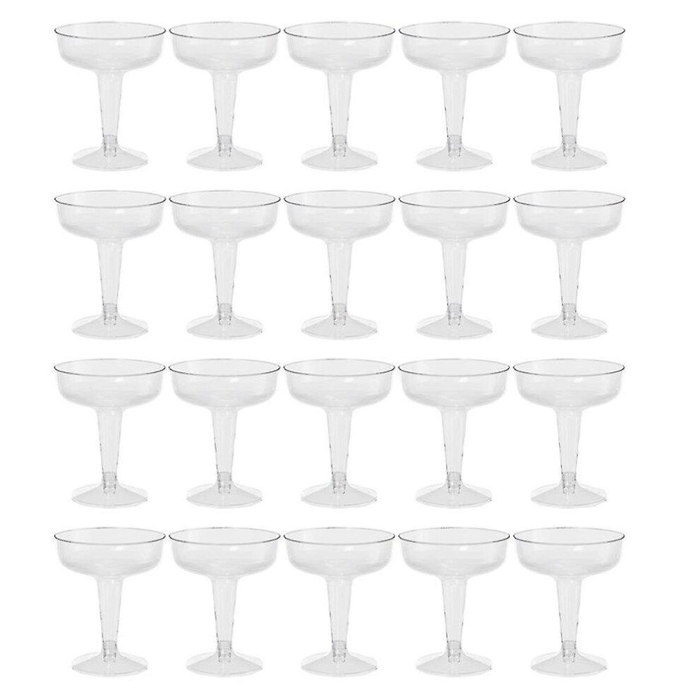 New Plastic Champagne Flutes Disposable - 20pcs Clear Plastic Champagne Glasses For Parties Clear P