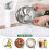 Kitchen Funnel Set, 4 Pcs Kitchen Strainer Funnel, Stainless Steel Funnel, Stainless Steel Small Funnel Jam Tongs Jars Jam Funnel 2