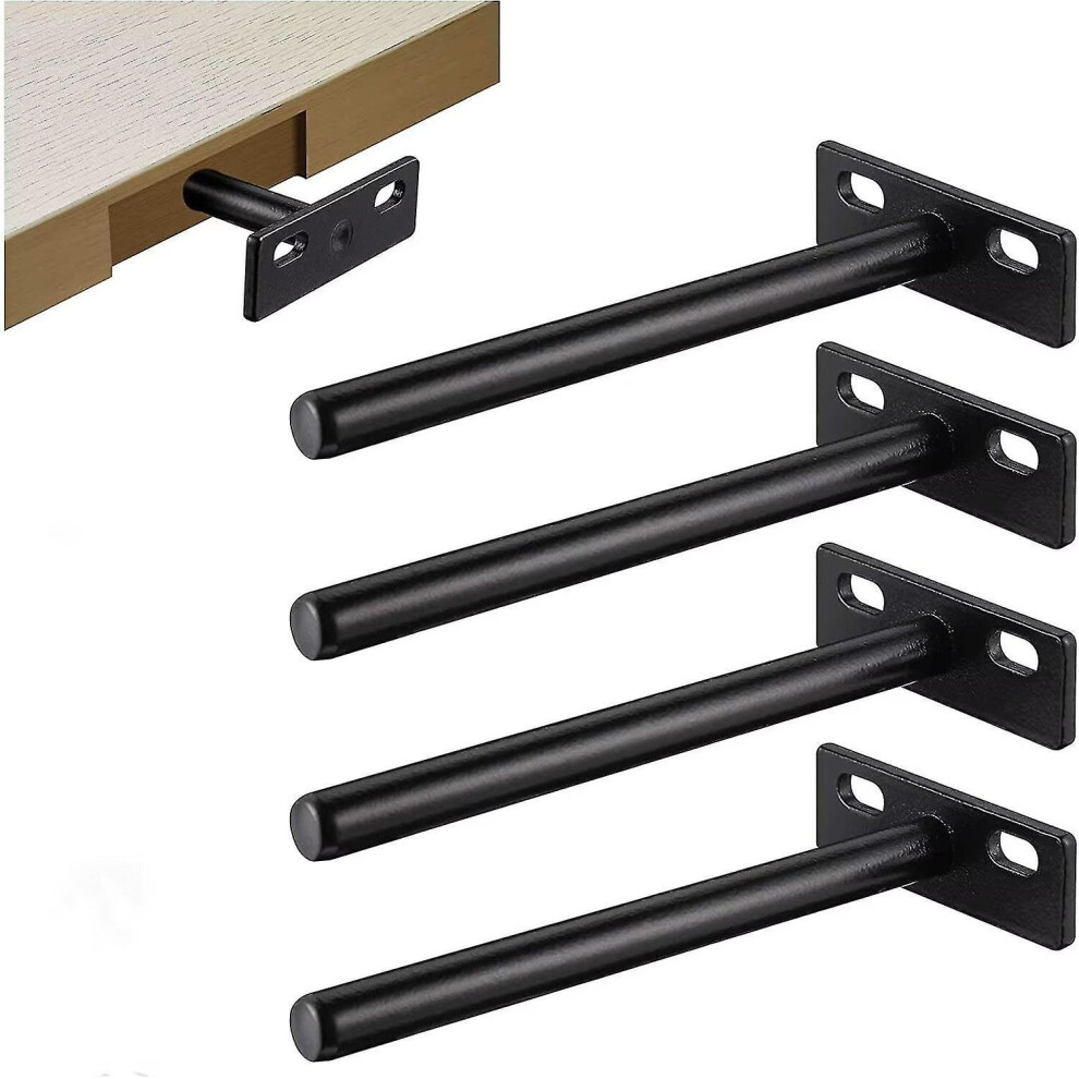 4Pcs Floating Shelf Bracket, Metal Invisible Shelf Bracket, Heavy Duty Hidden Shelf Bracket, Invisible Wood Shelf Bracket 9130527154786