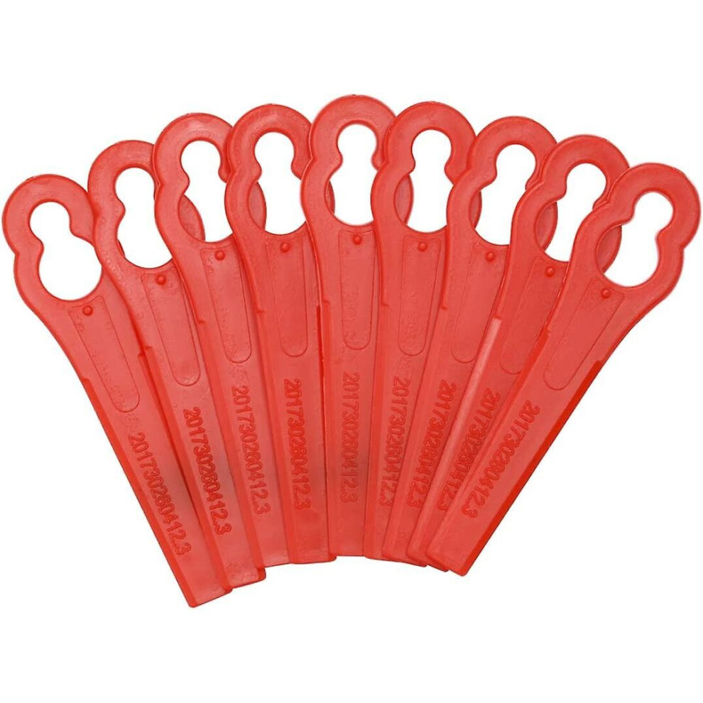 Aleko 50 Pack Replacement Lawn Mower Blades Plastic Lawn Mower Blade And Decker Black