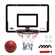Transparent Hanging Door Basketball Board Punch-free Mini Basketball Backboard With 1 Basket Net 4 Hook 1 Basketball