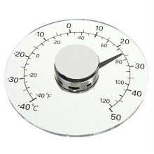 Outdoor Stick On Windowpane Thermometer, Home Thermometer For Door