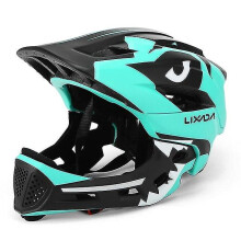 (Light blue) Kids Detachable Full Face Bike Helmet Children's Sports Child Cycling Mtb Motorcycle Skateboarding Roller Skating Helmet