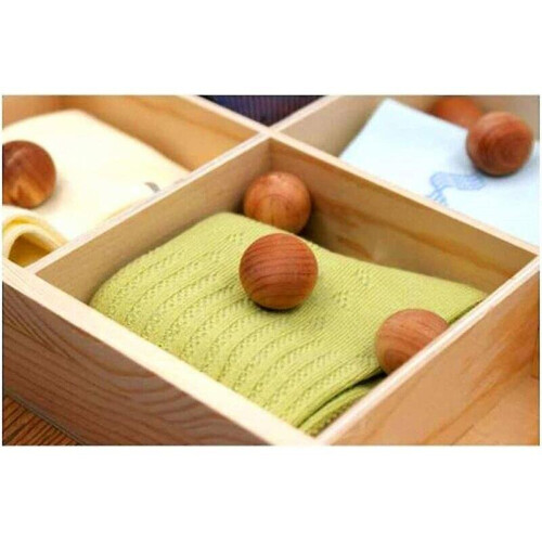 50 Natural Cedar Wood Balls Moth Repellent 1